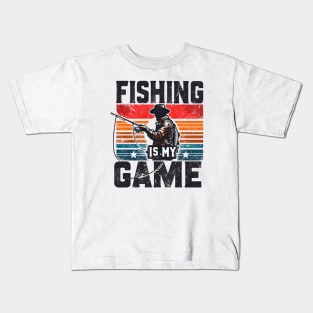 Fishing is my game Kids T-Shirt